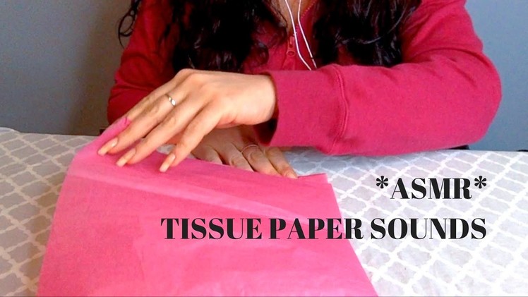 ~ASMR~Tissue~ paper~ sounds~slow hand movements~no talking