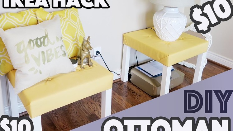 DIY: $10 Ottomans (Ikea Lack Table Hack)