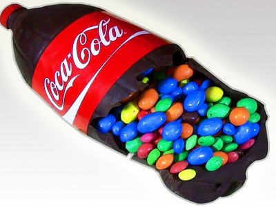 DIY | Giant Surprise Chocolate Coca-Cola Bottle. CANDY SKITTLES | Food hacks