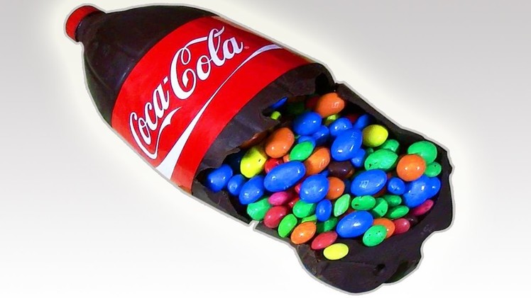 DIY | Giant Surprise Chocolate Coca-Cola Bottle. CANDY SKITTLES | Food hacks