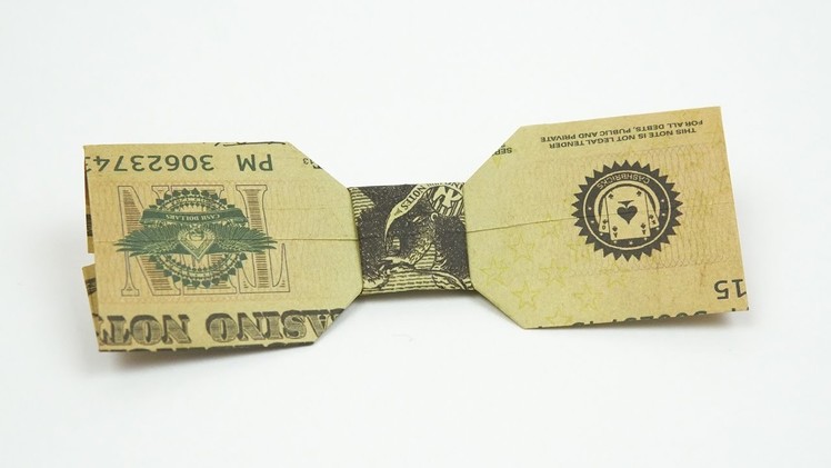 DOLLAR Bow-Tie - Wedding MONEY GIFT Idea, Origami in 4K 