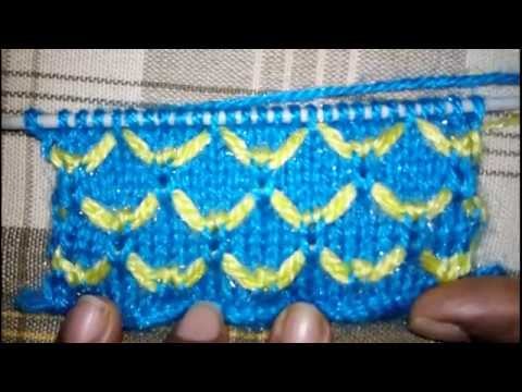 Easy Two Color Knitting Design no.12|Hindi