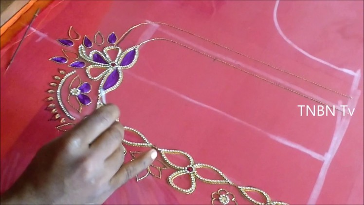 Hand embroidery tutorial for beginners | mirror work embroidery designs,embroidery stitches tutorial