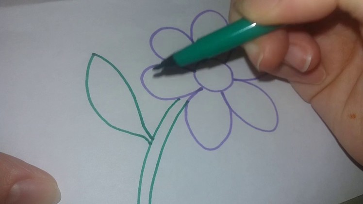 How To Draw A Flower For Kids Easy