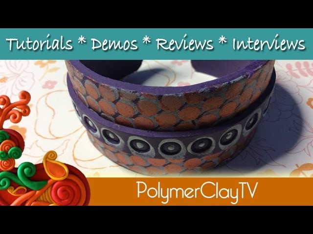 How to make a flexible polymer clay Polka Dot Cuff Bracelet