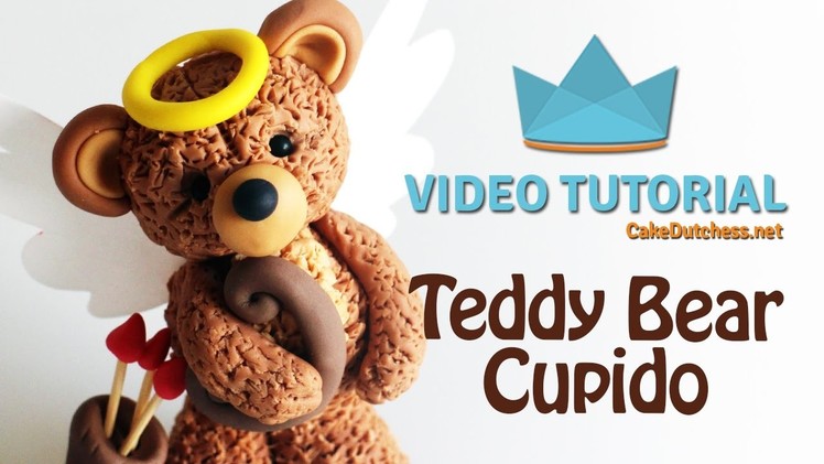 How to make an adorable Teddy bear Cupid - Cake Decorating Tutorial