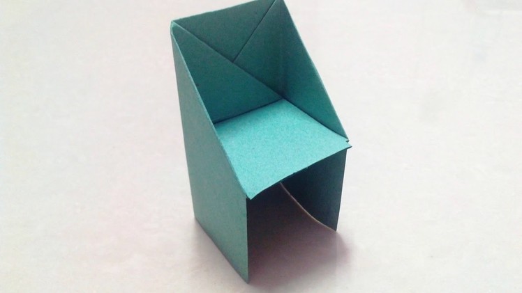 How to make an Origami chair easy ( Tutorial )