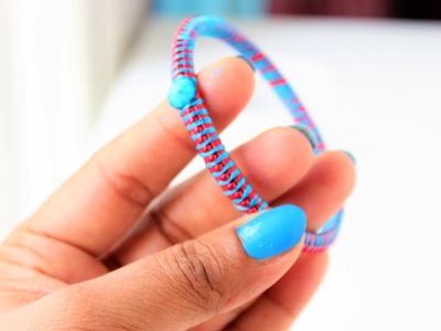 How to make Designer Silk thread bangles out of old Bangles