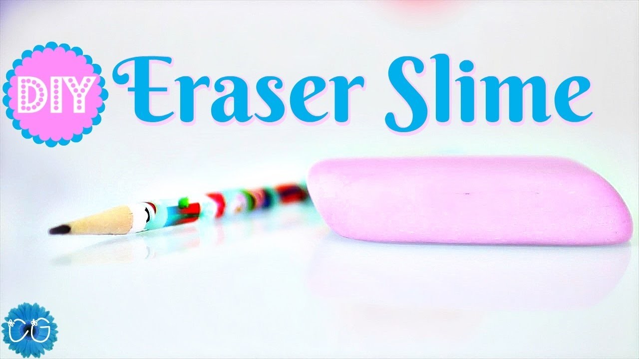 HOW TO MAKE ERASER SLIME! EASY - NO BORAX!