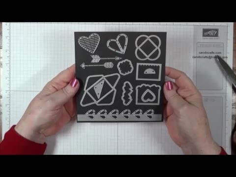How to make magnetic storage sheets for Stampin' Up! Sizzix metal dies