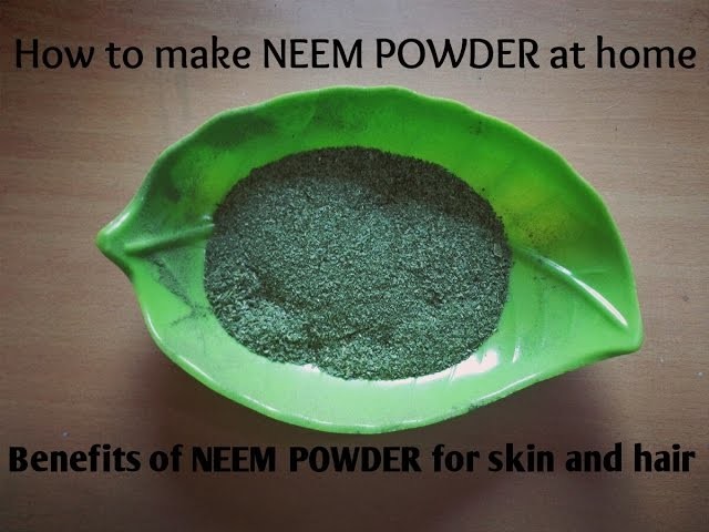 How to make Neem POWDER at home | benefits of neem powder