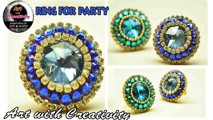 How to make Silk Thread RING | For Party | Art with Creativity 118