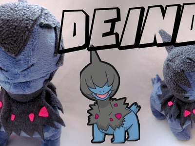 How to make the Pokemon DEINO in plush form- New template test- Tutorial  by Cloctor Creations