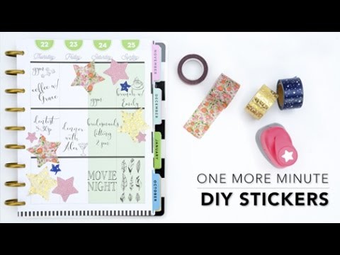 One More Minute: DIY Stickers