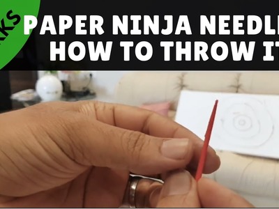 PAPER NINJA NEEDLE | HOW TO MAKE AND THROWING PAPER NINJA NEEDILE AT HOME