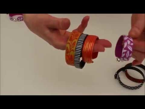 Silk Screen, simple flexible cuff bracelet, polymer clay tutorial