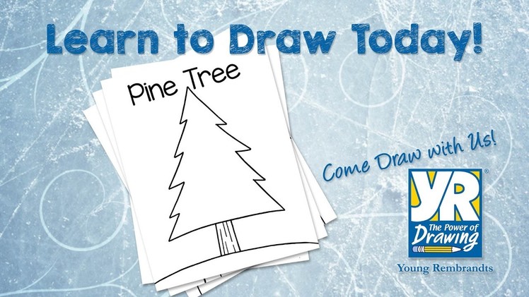 Teaching Kids How to Draw: How to Draw a Pine Tree