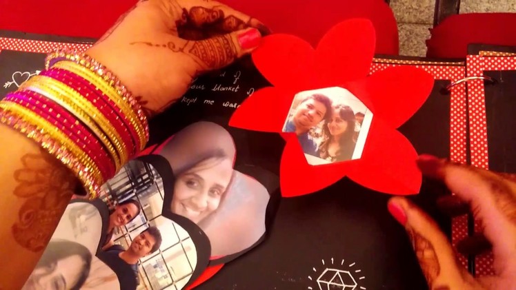 Action Replay - scrapbook as a gift on Best friend's engagement