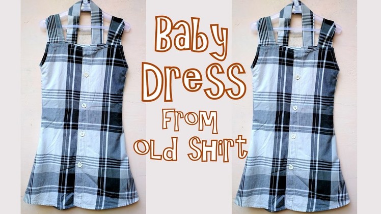 Beautiful baby dress from old shirt very easy tutorial