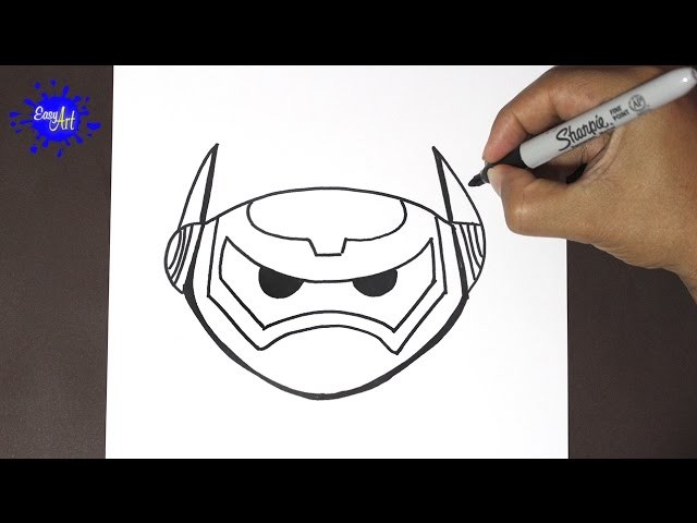 Como dibujar a baymax 4 | how to draw Baymax- Big hiro 6