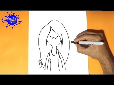 Como dibujar a marceline- Hora de aventuras | how to draw marceline- Adventure time