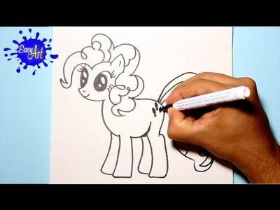 Como dibujar a pinkie pie. My little pony.How to draw my little pony