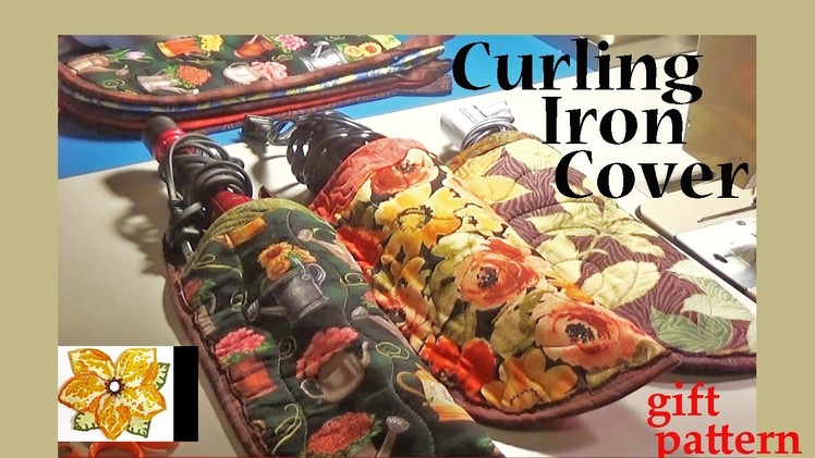 Curling Iron Case with ironing board cover fabric | ZSA Gift Tutorials