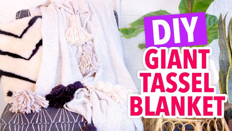 DIY Cozy Giant Tassel Blanket - HGTV Handmade