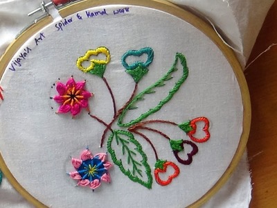 Embroidery Designs # 199 - Spider & kamal work designs