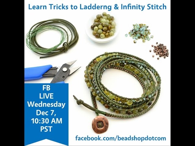 FB LIVE beadshop.com The Battle of the Boards: Laddering & Infinity Stitch