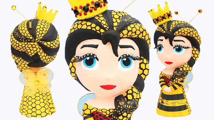 FROZEN ELSA HONEY BEE QUEEN Princess Bee Hive Dress Paint Your Own Makeover How to