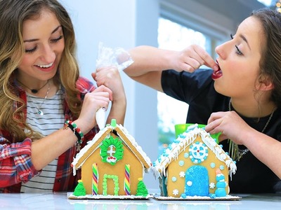 Gingerbread House Challenge | 12 Days of Vlogmas {Day 7} | Brooklyn and Bailey
