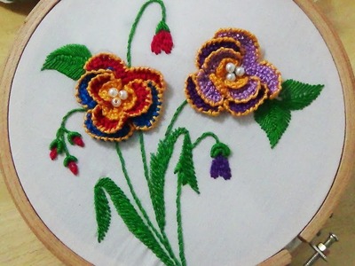 Hand Embroidery: 3-D Detached buttonhole stitch
