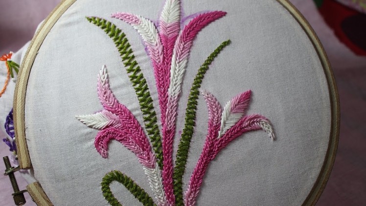 Hand Embroidery Designs | Basic embroidery stitches # Part-9 | Stitch and Flower-105