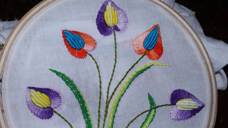 Hand Embroidery Designs | Cushion cover design | Stitch and Flower-101