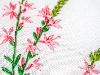 Hand Embroidery for Beginners | Learn Lazy daisy, Outline Stitches | HandiWorks #96