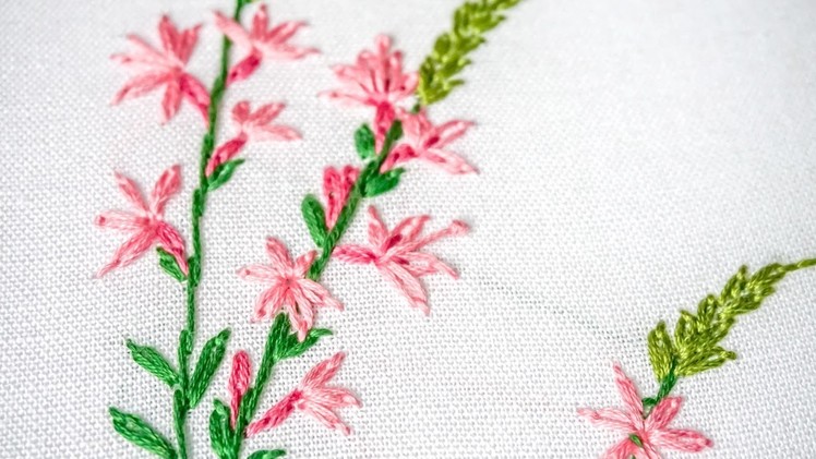 Hand Embroidery for Beginners | Learn Lazy daisy, Outline Stitches | HandiWorks #96