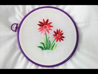 Hand Embroidery - Herringbone Stitch