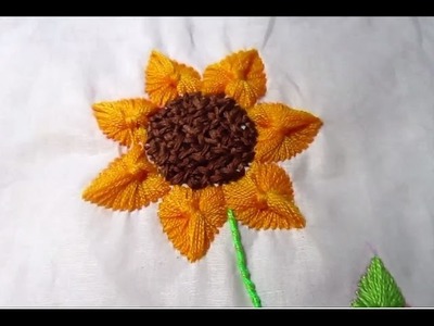 Hand Embroidery | Sunflower Stitches # Part 3