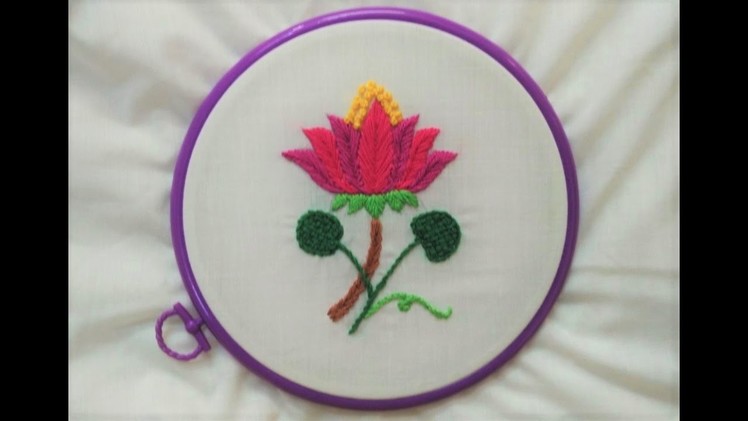 Hand Embroidery - Water Lily Stitch