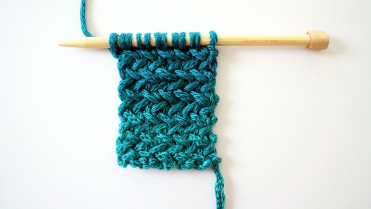 How To Knit the Herringbone Stitch