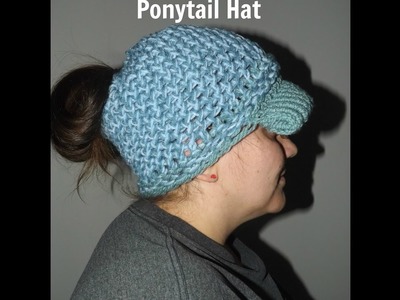 How To Make A Basic Messy Bun or Ponytail Hat