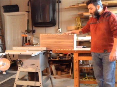 How to make a dovetail toolchest Part 5 ( Fixing up Dovetails and Cutting Lid)