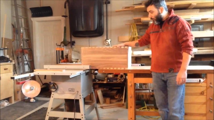 How to make a dovetail toolchest Part 5 ( Fixing up Dovetails and Cutting Lid)