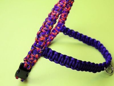 How to make a front pull paracord dog harness tutorial