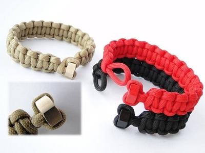 How to Make a Hex Nut Heart Shaped Knot and Loop Paracord Bracelet-Cobra Weave