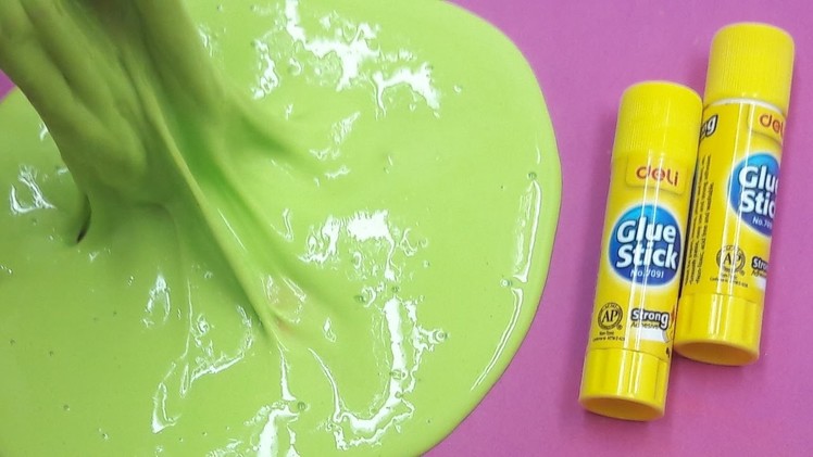 How To Make Fluffy Slime With Glue Sticks And Shaving Gel No Borax,Liquid Starch or Shampoo