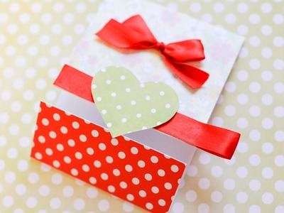 How to Make - Greeting Card Valentine's Day Heart - Step by Step DIY | Kartka Walentynki