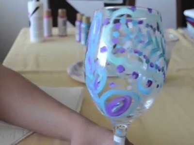 How to paint a wine glass