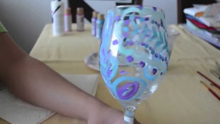 How to paint a wine glass